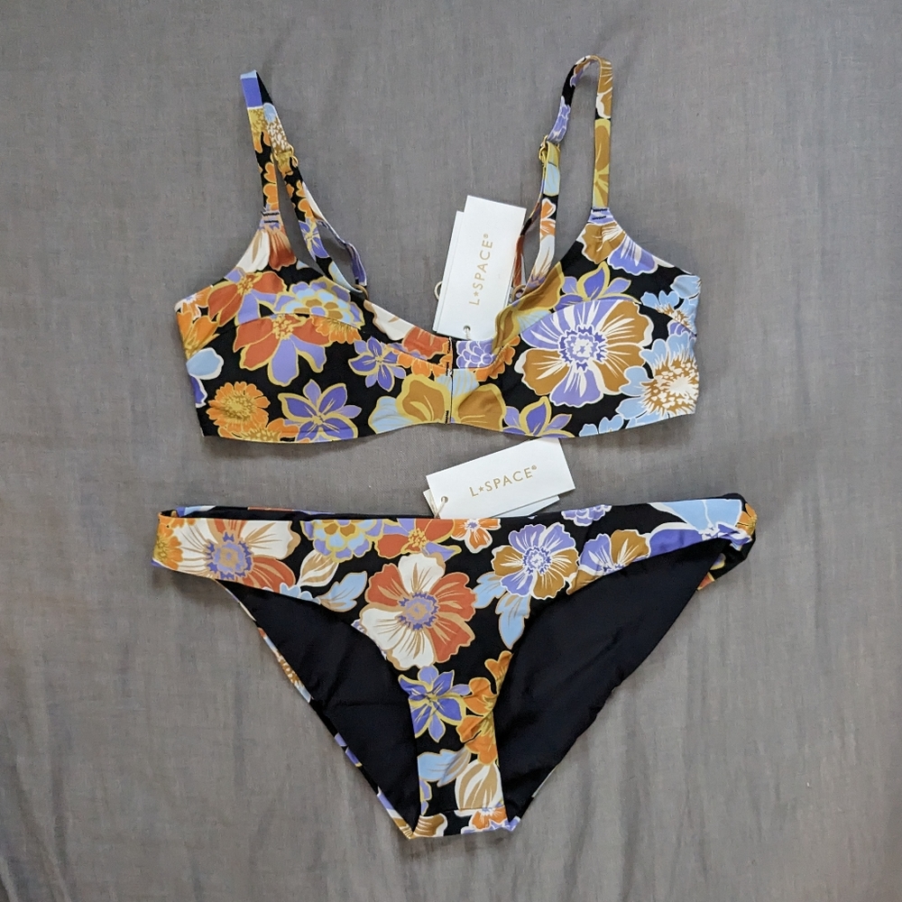 L*Space Fused Seam-Free Alec Sandy Bikini Set Sugar and Spice